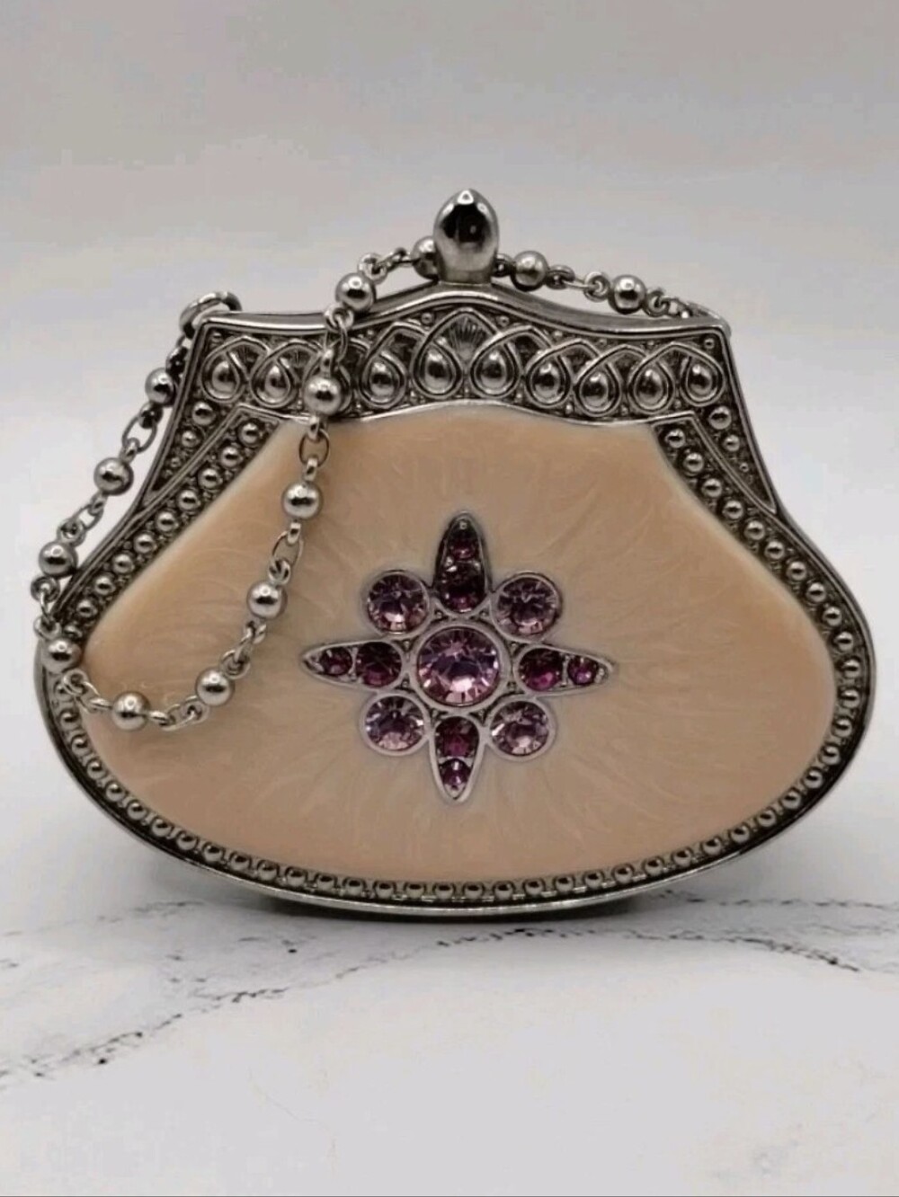 PartyLite Vintage Old Hollywood Glamour Purse Candle Holder